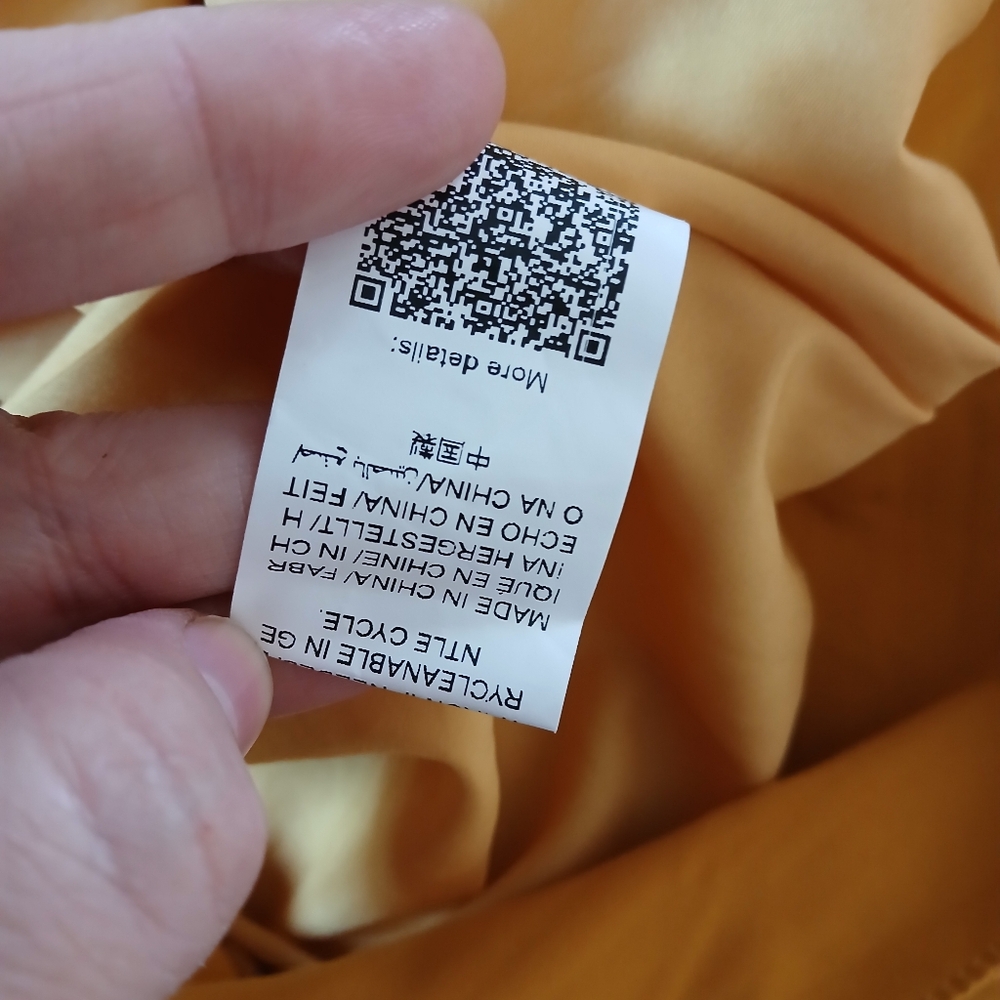 EUC Shein Curve 4XL yellow skirt w/ tie front - Picture 8 of 8